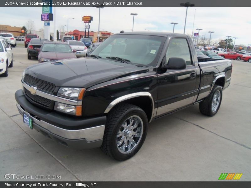 Black / Dark Charcoal 2004 Chevrolet Silverado 1500 LS Regular Cab 4x4