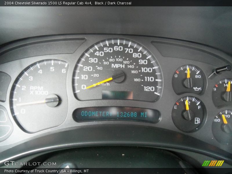 Black / Dark Charcoal 2004 Chevrolet Silverado 1500 LS Regular Cab 4x4