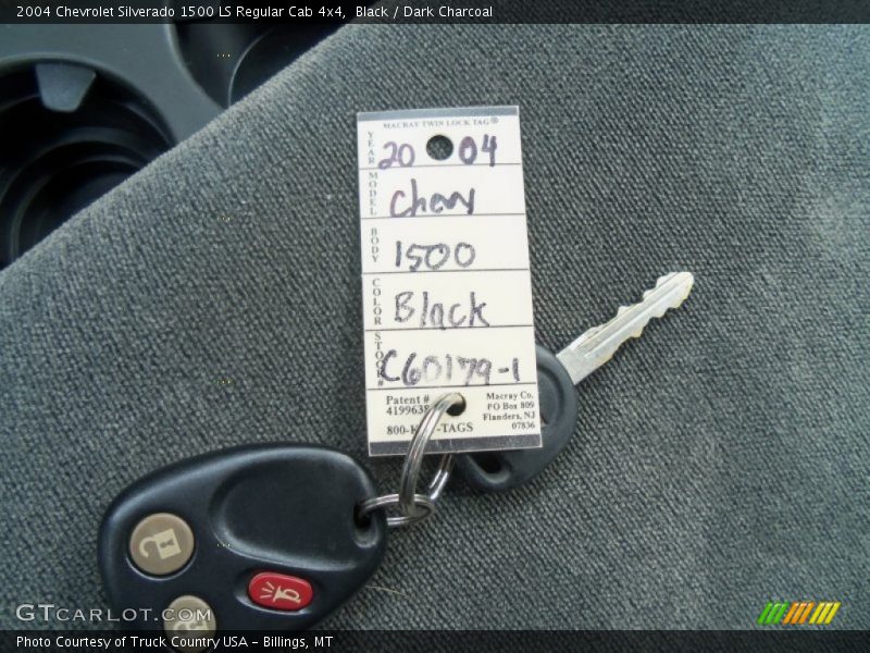 Black / Dark Charcoal 2004 Chevrolet Silverado 1500 LS Regular Cab 4x4