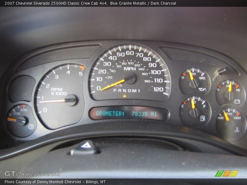 Blue Granite Metallic / Dark Charcoal 2007 Chevrolet Silverado 2500HD Classic Crew Cab 4x4