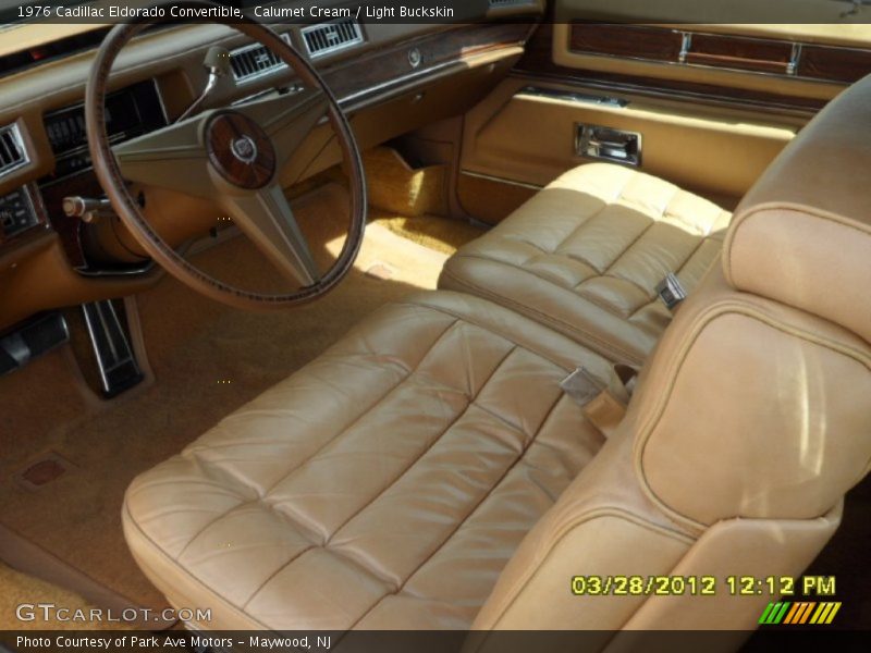  1976 Eldorado Convertible Light Buckskin Interior