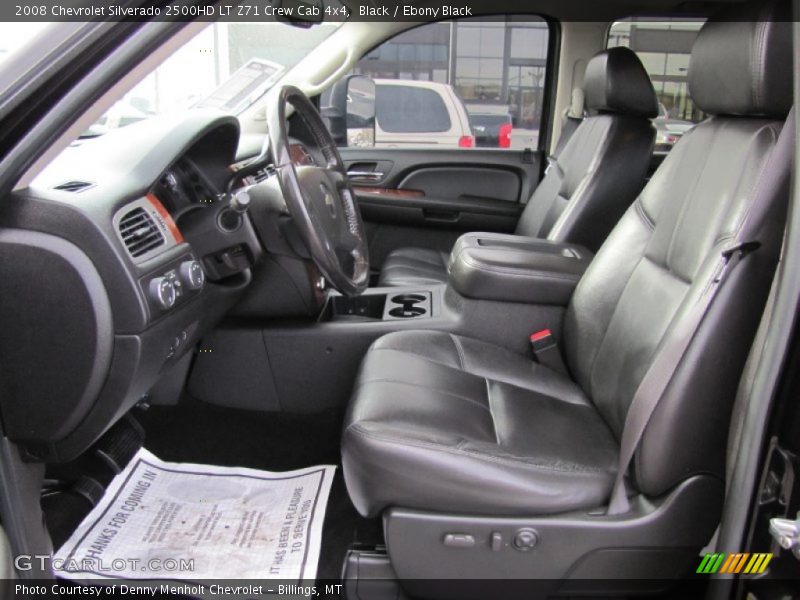 Black / Ebony Black 2008 Chevrolet Silverado 2500HD LT Z71 Crew Cab 4x4
