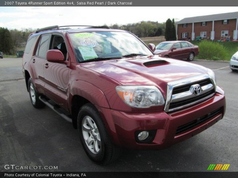 Salsa Red Pearl / Dark Charcoal 2007 Toyota 4Runner Sport Edition 4x4