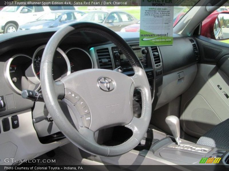 Salsa Red Pearl / Dark Charcoal 2007 Toyota 4Runner Sport Edition 4x4