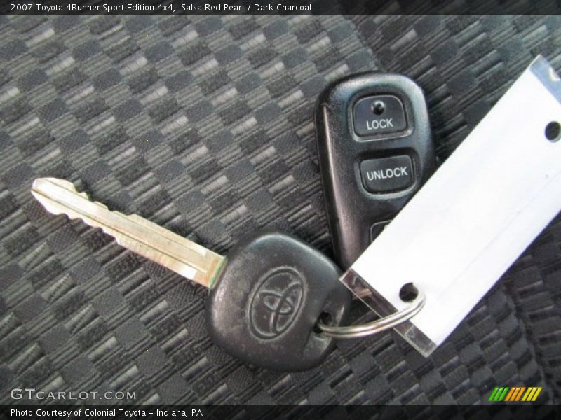 Salsa Red Pearl / Dark Charcoal 2007 Toyota 4Runner Sport Edition 4x4