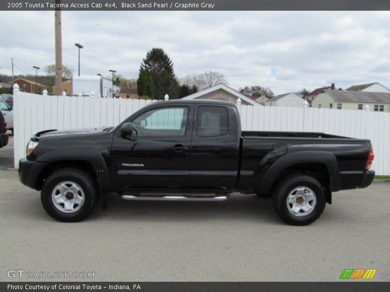Black Sand Pearl / Graphite Gray 2005 Toyota Tacoma Access Cab 4x4