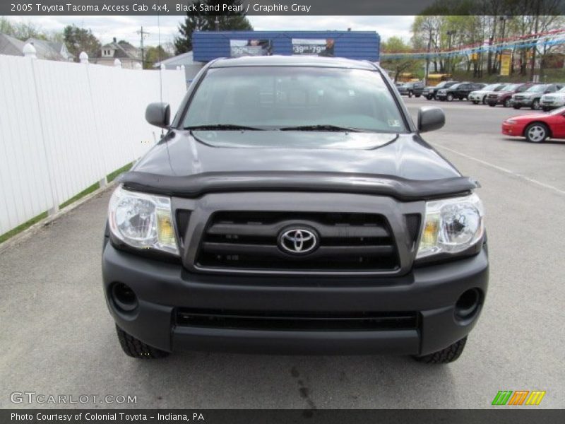 Black Sand Pearl / Graphite Gray 2005 Toyota Tacoma Access Cab 4x4