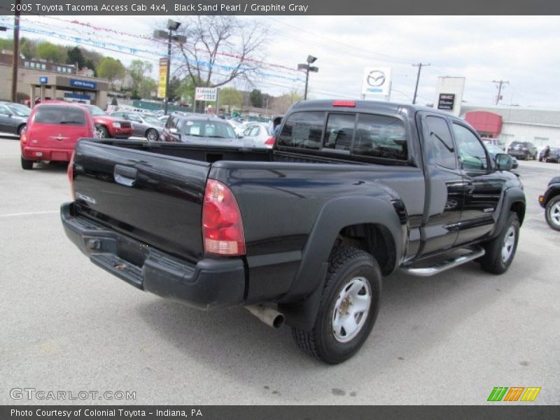 Black Sand Pearl / Graphite Gray 2005 Toyota Tacoma Access Cab 4x4