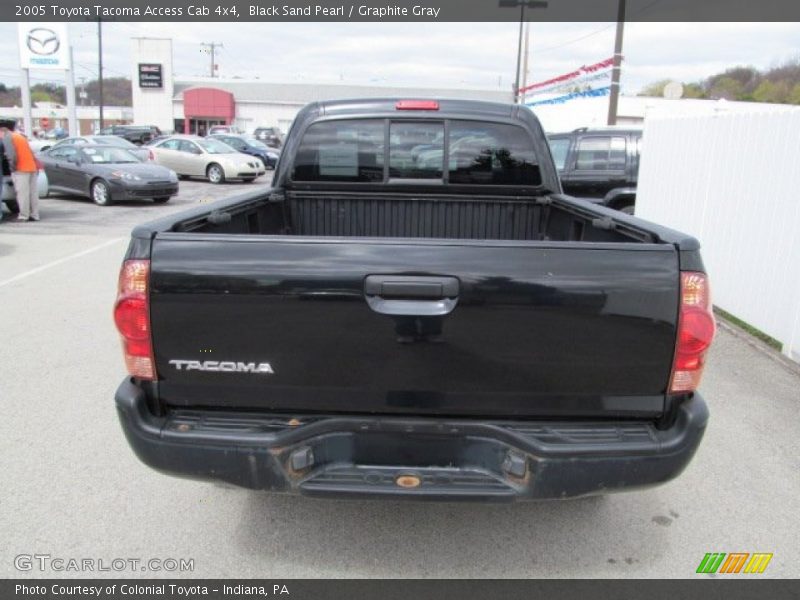 Black Sand Pearl / Graphite Gray 2005 Toyota Tacoma Access Cab 4x4