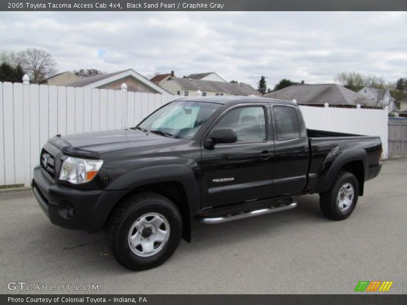 Black Sand Pearl / Graphite Gray 2005 Toyota Tacoma Access Cab 4x4