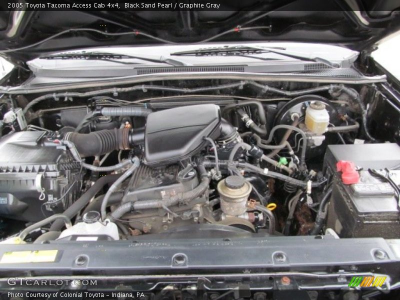 Black Sand Pearl / Graphite Gray 2005 Toyota Tacoma Access Cab 4x4