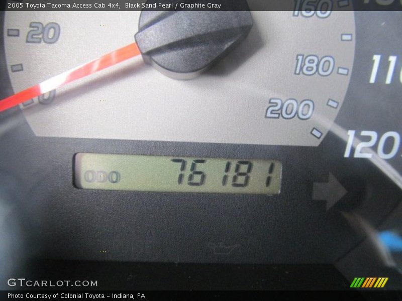 Black Sand Pearl / Graphite Gray 2005 Toyota Tacoma Access Cab 4x4