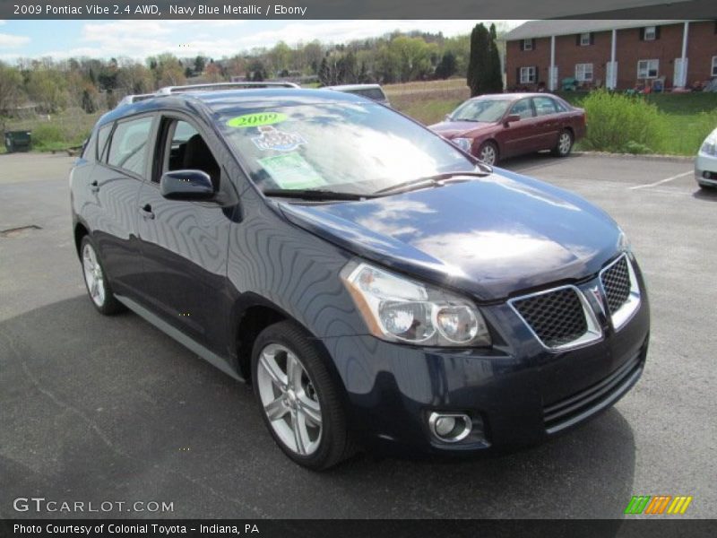 Navy Blue Metallic / Ebony 2009 Pontiac Vibe 2.4 AWD