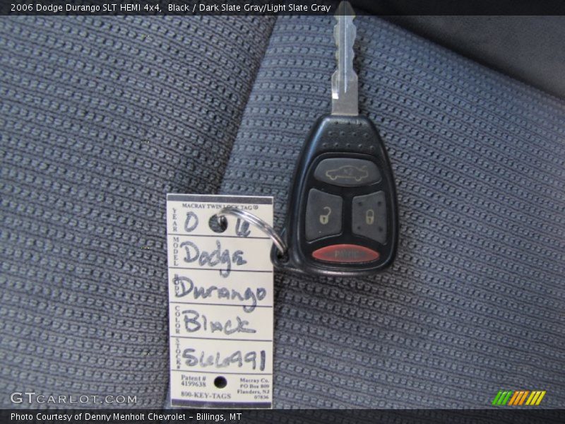 Black / Dark Slate Gray/Light Slate Gray 2006 Dodge Durango SLT HEMI 4x4