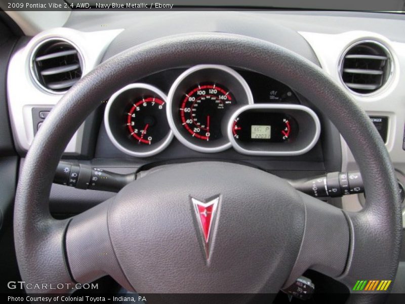 Navy Blue Metallic / Ebony 2009 Pontiac Vibe 2.4 AWD