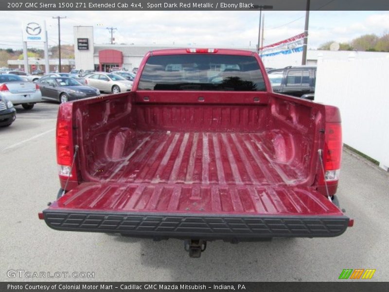 Sport Dark Red Metallic / Ebony Black 2007 GMC Sierra 1500 Z71 Extended Cab 4x4