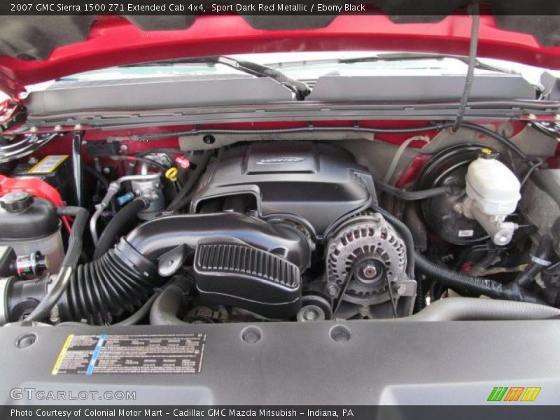 Sport Dark Red Metallic / Ebony Black 2007 GMC Sierra 1500 Z71 Extended Cab 4x4