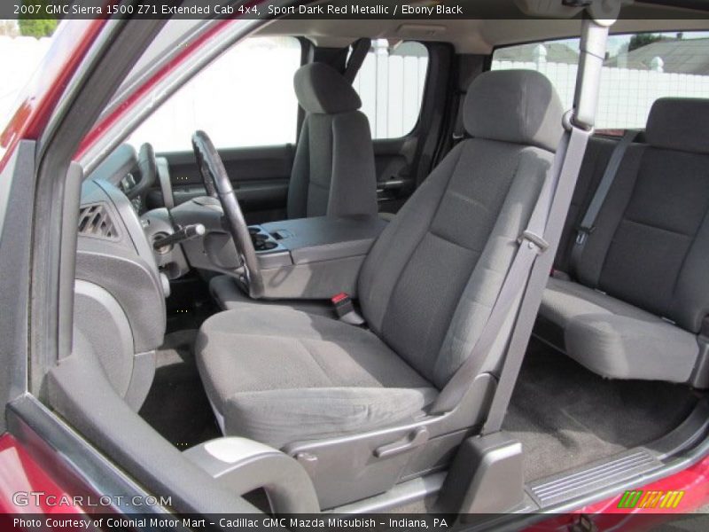 Sport Dark Red Metallic / Ebony Black 2007 GMC Sierra 1500 Z71 Extended Cab 4x4