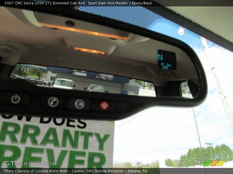Sport Dark Red Metallic / Ebony Black 2007 GMC Sierra 1500 Z71 Extended Cab 4x4