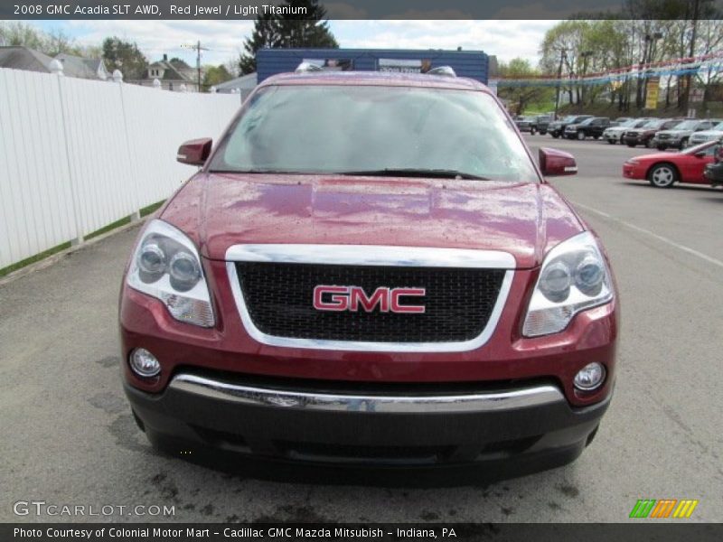 Red Jewel / Light Titanium 2008 GMC Acadia SLT AWD