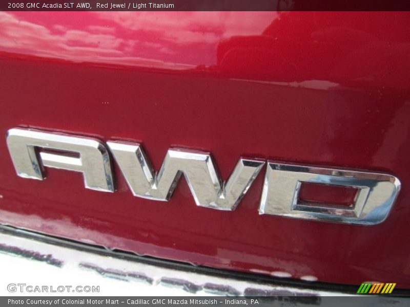 Red Jewel / Light Titanium 2008 GMC Acadia SLT AWD