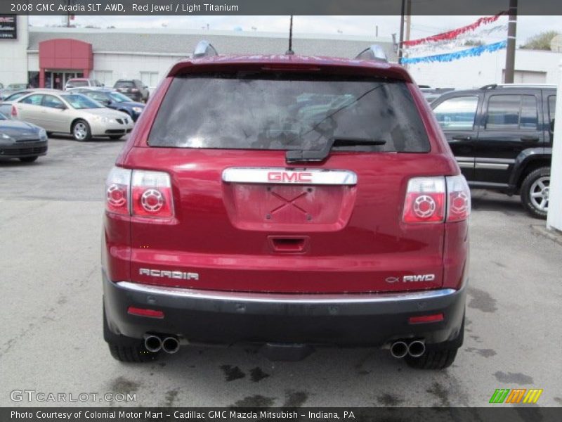 Red Jewel / Light Titanium 2008 GMC Acadia SLT AWD