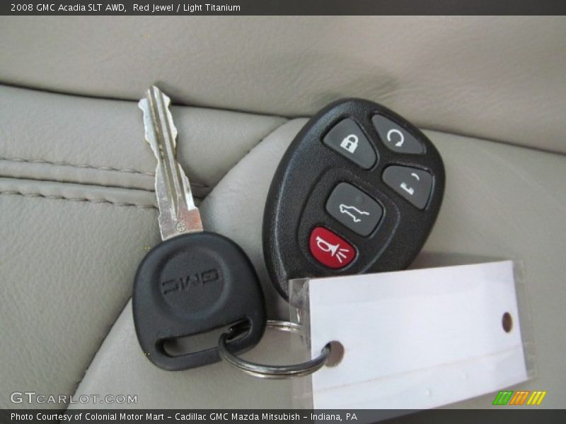 Keys of 2008 Acadia SLT AWD