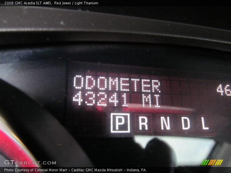 Red Jewel / Light Titanium 2008 GMC Acadia SLT AWD