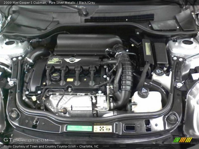 Pure Silver Metallic / Black/Grey 2009 Mini Cooper S Clubman
