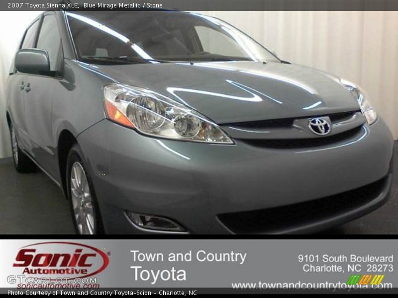 Blue Mirage Metallic / Stone 2007 Toyota Sienna XLE