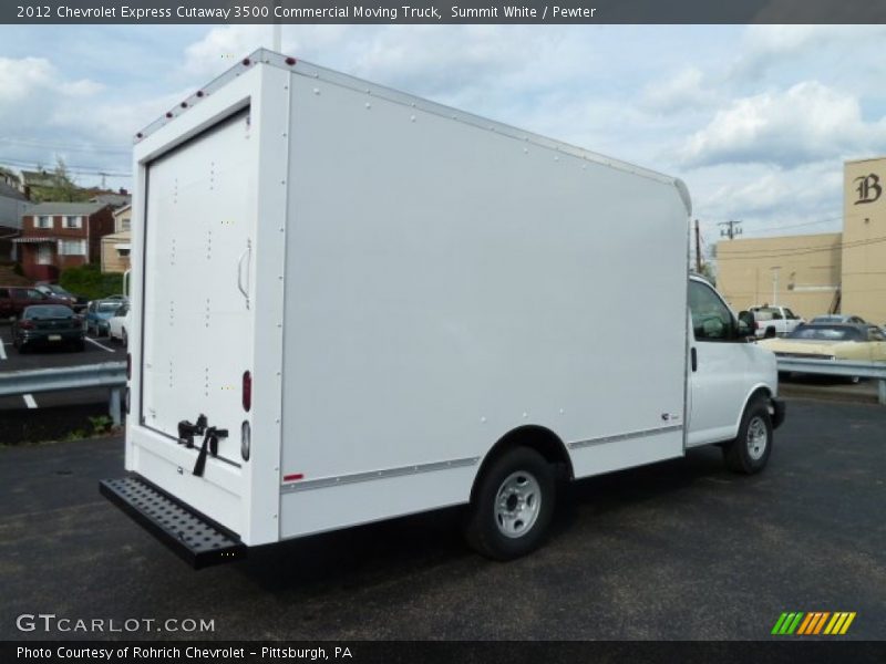 Summit White / Pewter 2012 Chevrolet Express Cutaway 3500 Commercial Moving Truck
