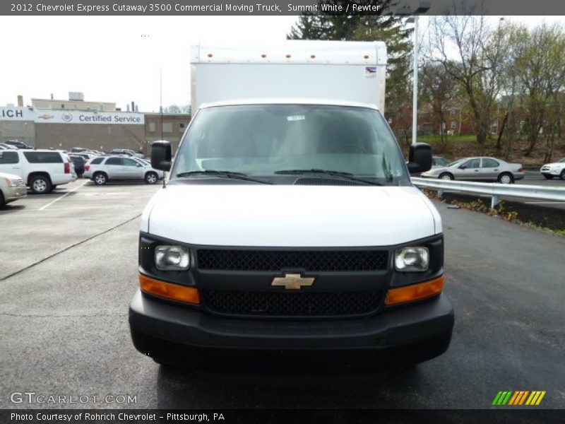 Summit White / Pewter 2012 Chevrolet Express Cutaway 3500 Commercial Moving Truck