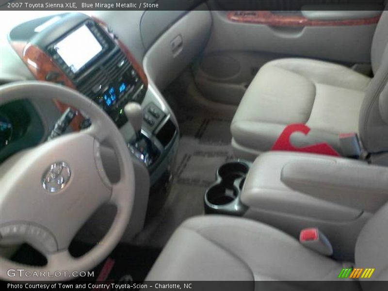Blue Mirage Metallic / Stone 2007 Toyota Sienna XLE