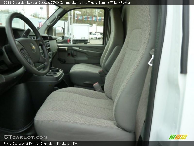 Summit White / Pewter 2012 Chevrolet Express Cutaway 3500 Commercial Moving Truck
