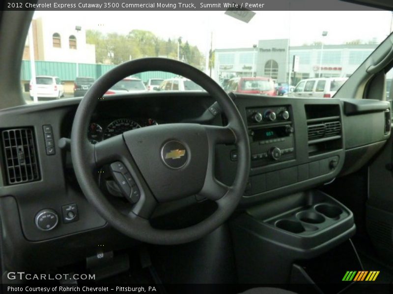 Summit White / Pewter 2012 Chevrolet Express Cutaway 3500 Commercial Moving Truck