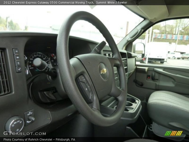 Summit White / Pewter 2012 Chevrolet Express Cutaway 3500 Commercial Moving Truck