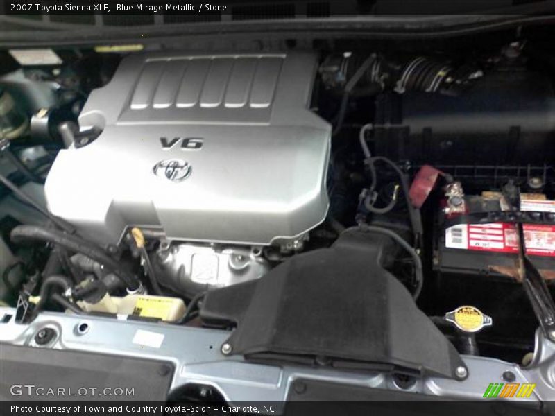 Blue Mirage Metallic / Stone 2007 Toyota Sienna XLE