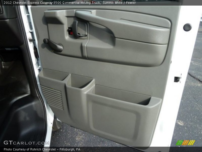Summit White / Pewter 2012 Chevrolet Express Cutaway 3500 Commercial Moving Truck