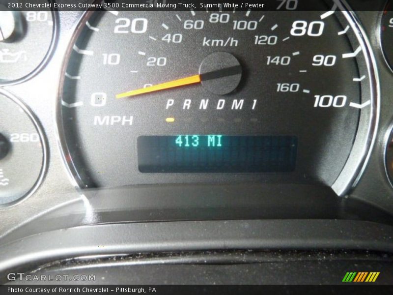 Summit White / Pewter 2012 Chevrolet Express Cutaway 3500 Commercial Moving Truck