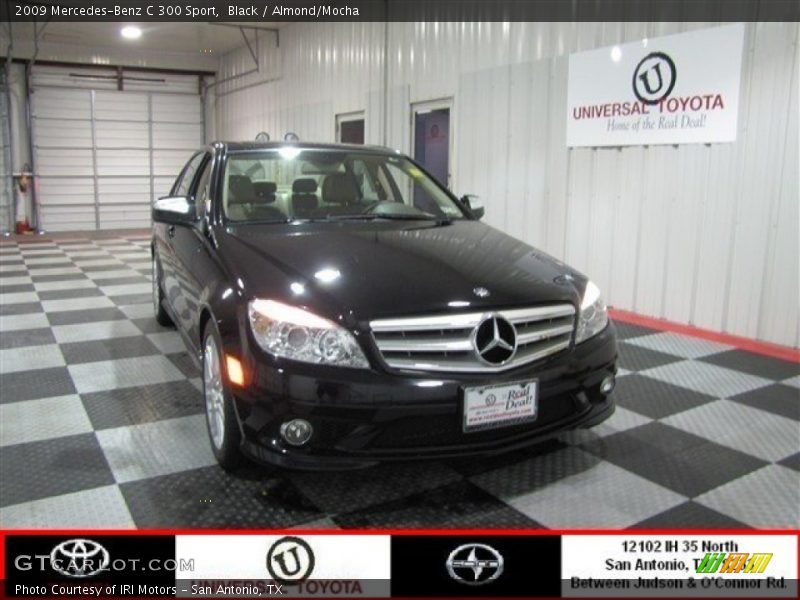 Black / Almond/Mocha 2009 Mercedes-Benz C 300 Sport