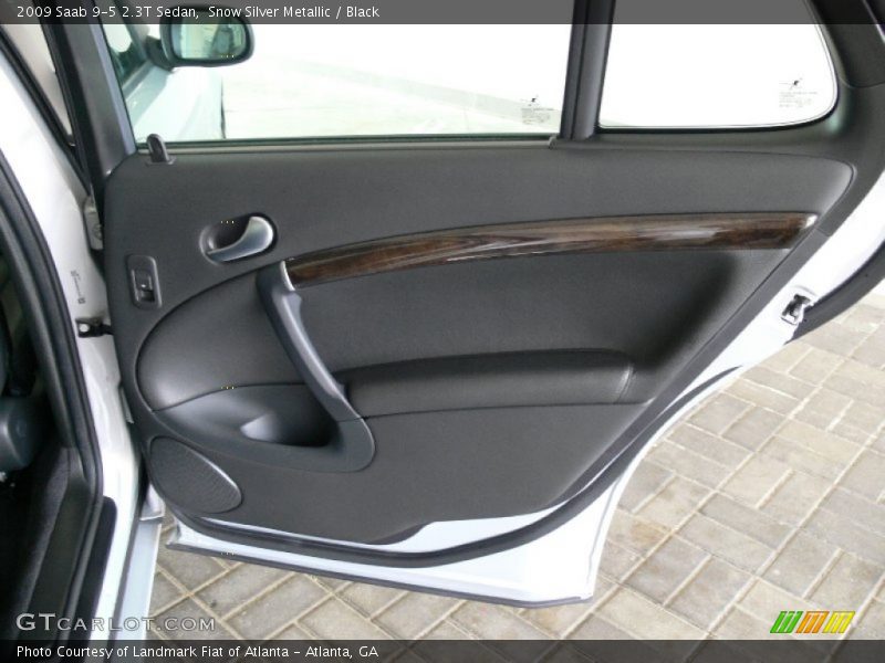 Snow Silver Metallic / Black 2009 Saab 9-5 2.3T Sedan
