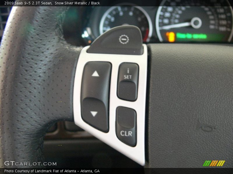 Snow Silver Metallic / Black 2009 Saab 9-5 2.3T Sedan