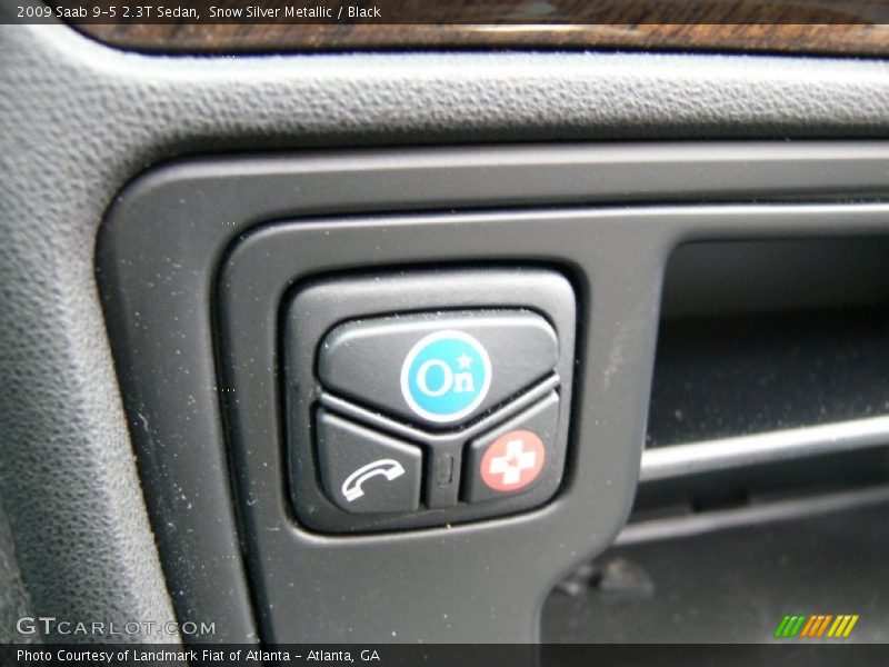 Snow Silver Metallic / Black 2009 Saab 9-5 2.3T Sedan