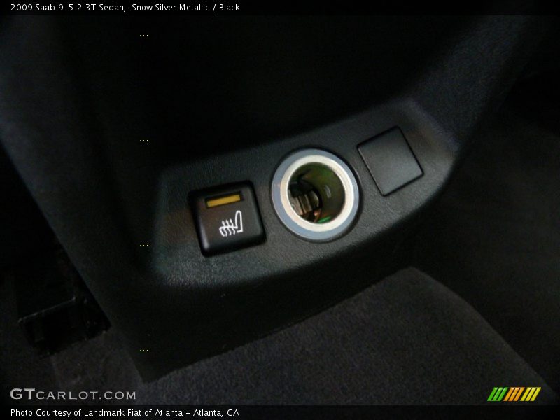 Snow Silver Metallic / Black 2009 Saab 9-5 2.3T Sedan