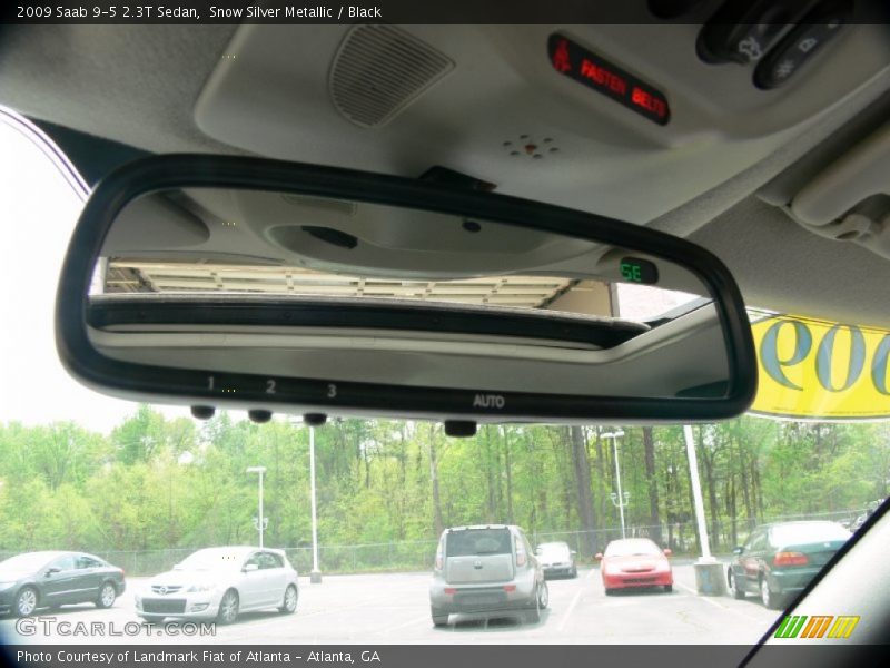 Snow Silver Metallic / Black 2009 Saab 9-5 2.3T Sedan