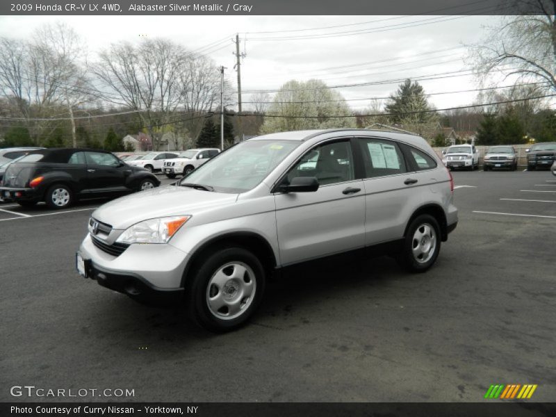 Alabaster Silver Metallic / Gray 2009 Honda CR-V LX 4WD