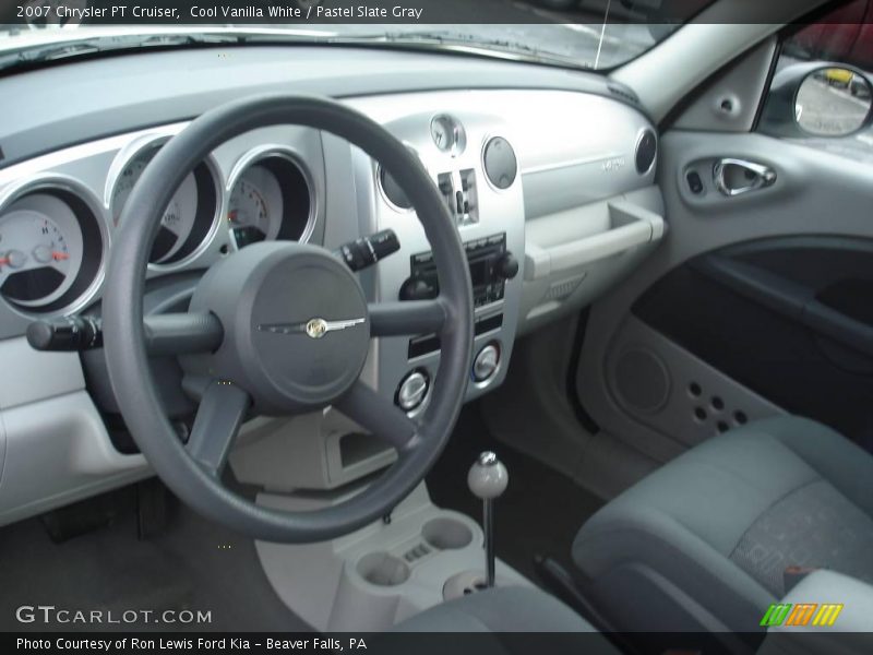 Cool Vanilla White / Pastel Slate Gray 2007 Chrysler PT Cruiser