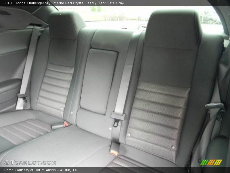 Rear Seat of 2010 Challenger SE
