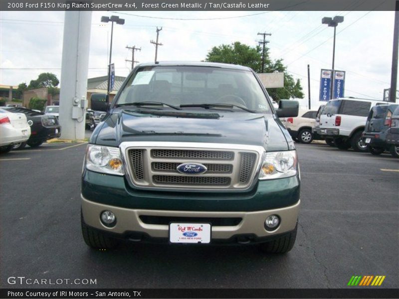 Forest Green Metallic / Tan/Castaño Leather 2008 Ford F150 King Ranch SuperCrew 4x4