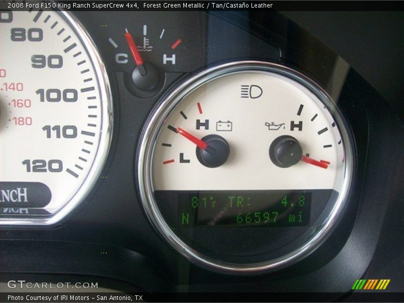 Forest Green Metallic / Tan/Castaño Leather 2008 Ford F150 King Ranch SuperCrew 4x4